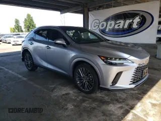 2024 Lexus RX 450h+ Luxury with VIN JTJCJMGA5R2012434, listed as a Copart auction lot 58835645 with 10,905 mi miles and Salvage title. Bid and sale history available at DreamBid. Image 4.