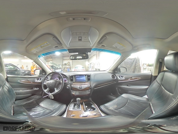 2015 Infiniti QX60 with VIN 5N1AL0MM0FC521523, listed as a Copart auction lot 47046995 with 174,415 mi miles and Salvage Title. Bid and sale history available at carsss.com. Image 16.