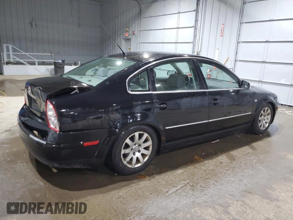 2003 Volkswagen Passat GLS z VIN WVWPD63B33P244885, wystawiony jako Copart lot #41471955 z przebiegiem 147 198 mil mil oraz Szkoda całkowita • Salvage title. Historia ofert i sprzedaży dostępna na DreamBid. Obrazek 3.