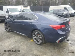 2020 Acura TLX w/Technology Pkg with VIN 19UUB2F49LA000919, listed as a Copart auction lot 83974594 with 25,502 mi miles and Salvage Title. Bid and sale history available at carsss.com. Image 2.