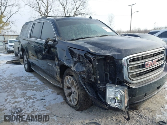 2015 GMC Yukon XL SLT with VIN 1GKS2HKC6FR257133, listed as a IAAI auction lot 41385913 with 150,238 mi miles. Bid and sale history available at carsss.com. Image 1.