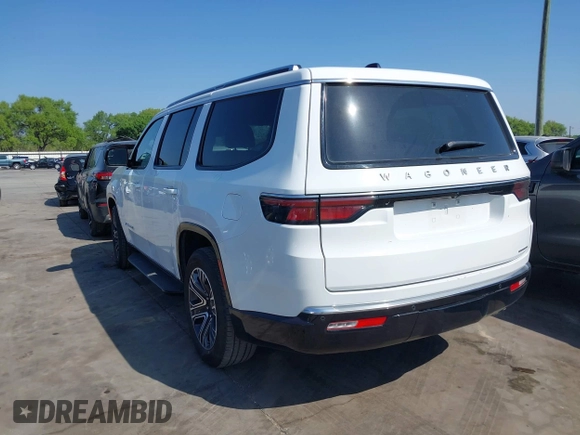 2024 Jeep Wagoneer Series II with VIN 1C4SJUBP9RS126155, listed as a IAAI auction lot 41851590 with 46,543 mi miles and . Bid and sale history available at DreamBid. Image 3.