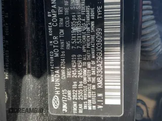 2016 Hyundai Tucson Limited with VIN KM8J3CA29GU036099, listed as a Copart auction lot 51819014 with 81,176 mi miles and Clean Title. Bid and sale history available at carsss.com. Image 12.
