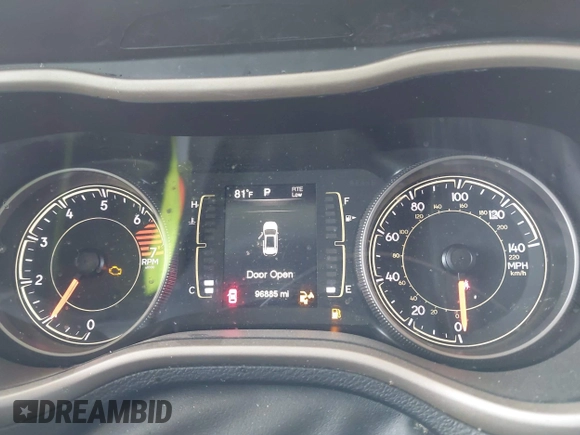 2017 Jeep Cherokee Latitude with VIN 1C4PJMCB4HD213716, listed as a IAAI auction lot 41921391 with 96,885 mi miles and . Bid and sale history available at DreamBid. Image 7.