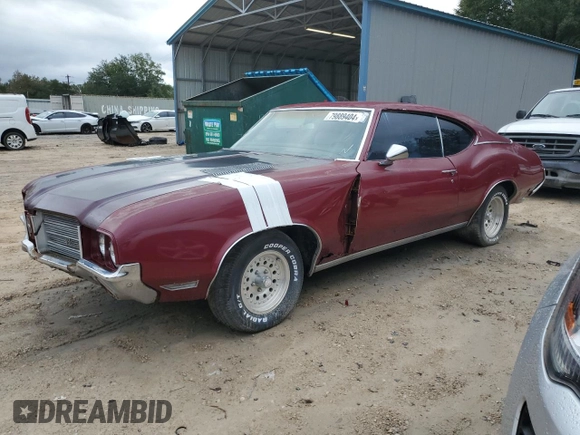 1971 Oldsmobile Cutlass with VIN 336871R112067, listed as a Copart auction lot 79889404 with Not Provided miles and Clean Title. Bid and sale history available at DreamBid. Image 1.