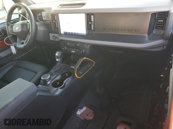 2023 Ford Bronco with VIN 1FMDE5CP0PLC17366, listed as a Copart auction lot 83611284 with 3,596 mi miles and Salvage title. Bid and sale history available at DreamBid. Image 8.