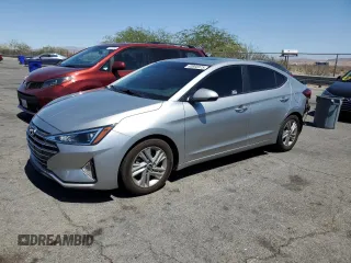 2020 Hyundai Elantra SEL with VIN 5NPD84LF4LH621198, listed as a Copart auction lot 63690375 with 55,596 mi miles and Salvage title. Bid and sale history available at DreamBid. Image 1.