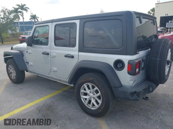 2023 Jeep Wrangler Sport S with VIN 1C4HJXDNXPW702199, listed as a IAAI auction lot 41859413 with 24,942 mi miles and . Bid and sale history available at DreamBid. Image 3.
