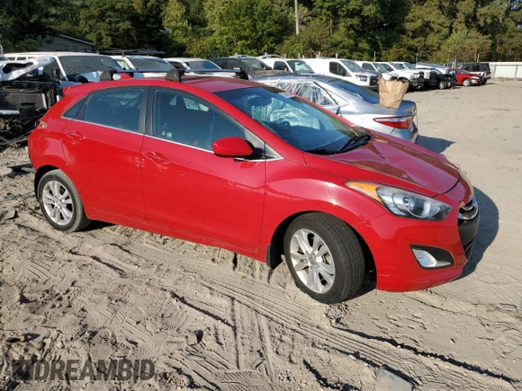 2013 Hyundai Elantra GT with VIN KMHD35LE1DU107615, listed as a Copart auction lot 75410724 with 24,150 mi miles and Salvage Title. Bid and sale history available at carsss.com. Image 4.