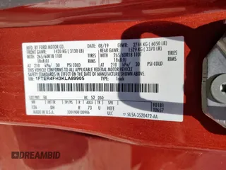2019 Ford Ranger XL z VIN 1FTER4FH3KLA89905, wystawiony jako Copart lot #58075525 z przebiegiem 83 541 mil mil oraz Szkoda całkowita • Salvage title. Historia ofert i sprzedaży dostępna na DreamBid. Obrazek 12.