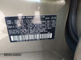 2023 Subaru Ascent Premium z VIN 4S4WMAEDXP3418988, wystawiony jako IAAI lot #42126655 z przebiegiem 44 971 mil mil oraz . Historia ofert i sprzedaży dostępna na DreamBid. Obrazek 9.