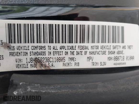 2008 Jeep Commander Limited z VIN 1J8HG58238C110805, wystawiony jako IAAI lot #42306188 z przebiegiem 244 716 mil mil oraz . Historia ofert i sprzedaży dostępna na DreamBid. Obrazek 9.