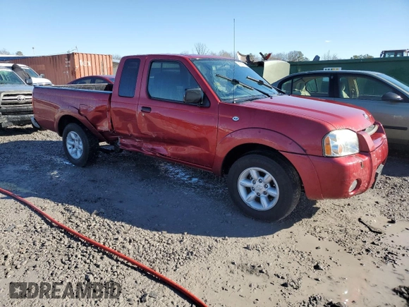 2001 Nissan Frontier XE with VIN 1N6DD26S01C360523, listed as a Copart auction lot 42606965 with 183,859 mi miles and Salvage title. Bid and sale history available at DreamBid. Image 4.