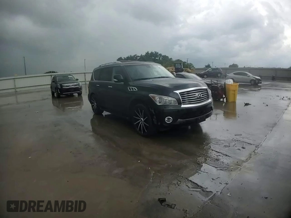 2013 Infiniti QX56 with VIN JN8AZ2NF3D9531167, listed as a Copart auction lot 54248225 with 173,254 mi miles and Salvage title. Bid and sale history available at DreamBid. Image 14.