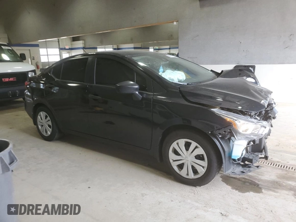2021 Nissan Versa S with VIN 3N1CN8DV3ML897281, listed as a Copart auction lot 49673715 with 58,383 mi miles and Salvage Title. Bid and sale history available at carsss.com. Image 4.