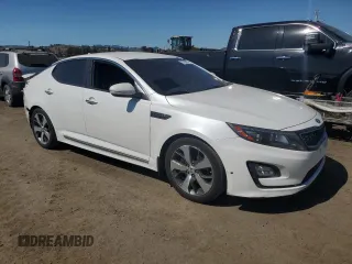 2015 Kia Optima Hybrid EX with VIN KNAGN4AD3F5087765, listed as a Copart auction lot 73155834 with 195,098 mi miles and Salvage Title. Bid and sale history available at carsss.com. Image 4.