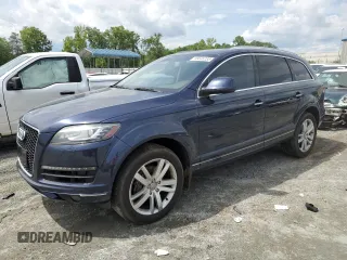 2015 Audi Q7 Premium Plus with VIN WA1LMAFEXFD017734, listed as a Copart auction lot 56646235 with 126,857 mi miles and Salvage title. Bid and sale history available at DreamBid. Image 1.
