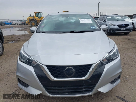 2021 Nissan Versa SV with VIN 3N1CN8EV2ML846837, listed as a IAAI auction lot 41567100 with 66,692 mi miles. Bid and sale history available at carsss.com. Image 12.
