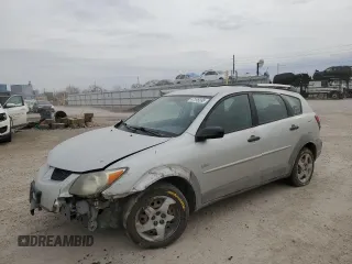 2003 Pontiac Vibe with VIN 5Y2SL62833Z412788, listed as a Copart auction lot 47295595 with 0 mi miles and Salvage Title. Bid and sale history available at carsss.com. Image 1.