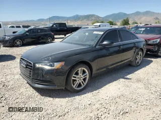 2012 Audi A6 Premium Plus with VIN WAUDFAFC7CN155396, listed as a Copart auction lot 61242815 with 152,120 mi miles and Salvage title. Bid and sale history available at DreamBid. Image 1.