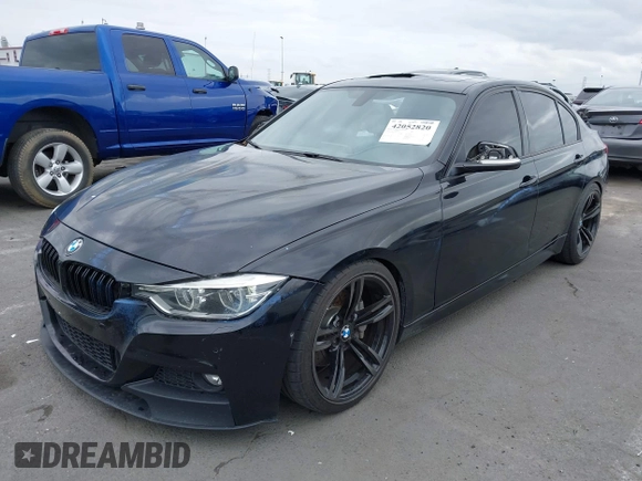 2017 BMW 3 Series 340i with VIN WBA8B3G57HNU35013, listed as a IAAI auction lot 42052820 with 98,113 mi miles and . Bid and sale history available at carsss.com. Image 18.