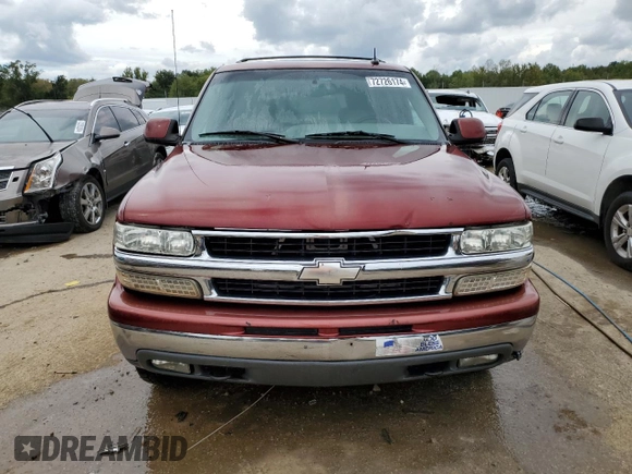 2002 Chevrolet Suburban LT with VIN 1GNFK16Z82J333065, listed as a Copart auction lot 72726174 with 256,588 mi miles and Salvage Title. Bid and sale history available at carsss.com. Image 5.