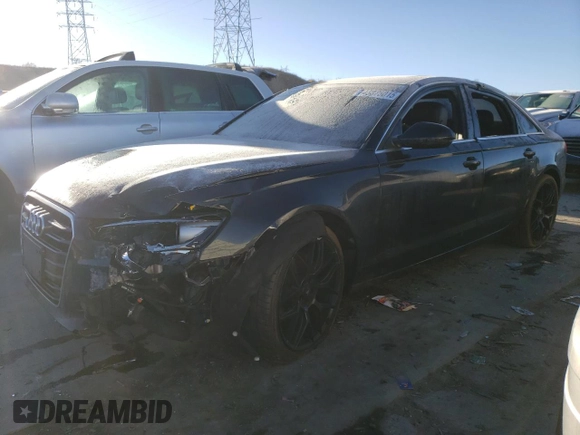 2013 Audi A6 2.0T Premium Plus with VIN WAUGFAFC9DN151445, listed as a Copart auction lot 43875015 with 86,597 mi miles and Salvage Title. Bid and sale history available at carsss.com. Image 1.
