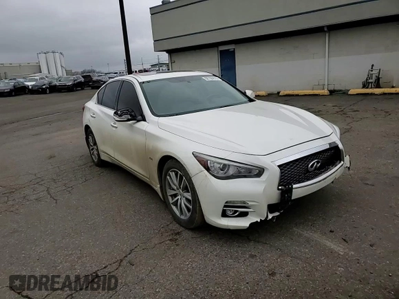 2017 Infiniti Q50 2.0t Premium with VIN JN1CV7ARXHM680274, listed as a Copart auction lot 88106815 with 130,322 mi miles and Salvage Title. Bid and sale history available at carsss.com. Image 11.