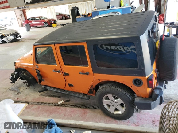2013 Jeep Wrangler Unlimited Sport with VIN 1C4BJWDG7DL557119, listed as a Copart auction lot 63186715 with 86,241 mi miles and Salvage title. Bid and sale history available at DreamBid. Image 2.