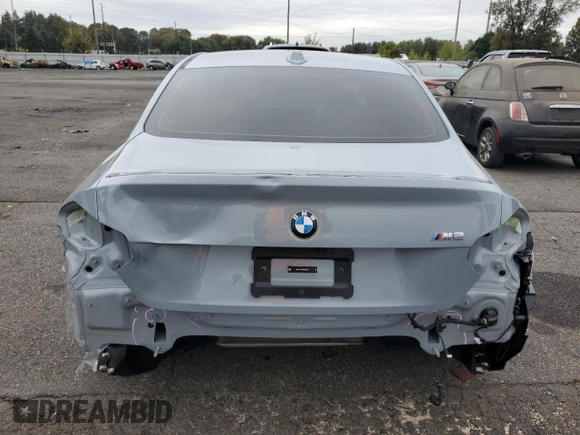 2024 BMW M2 with VIN 3MF13DM00R8D93317, listed as a Copart auction lot 74612214 with 2,467 mi miles and Salvage Title. Bid and sale history available at carsss.com. Image 6.