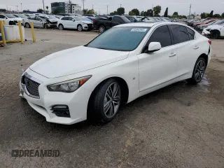 2015 Infiniti Q50 Premium z VIN JN1BV7AP4FM346670, wystawiony jako Copart lot #54694985 z przebiegiem 76 347 mil mil oraz Szkoda całkowita • Salvage title. Historia ofert i sprzedaży dostępna na DreamBid. Obrazek 1.