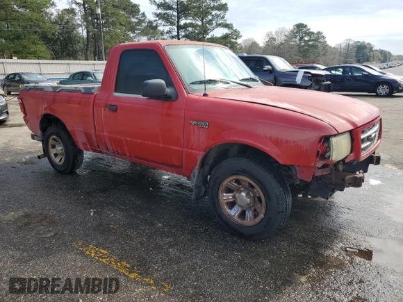 2001 Ford Ranger XL with VIN 1FTYR10D91PB17277, listed as a Copart auction lot 45646215 with 319,699 mi miles and Salvage Title. Bid and sale history available at carsss.com. Image 4.