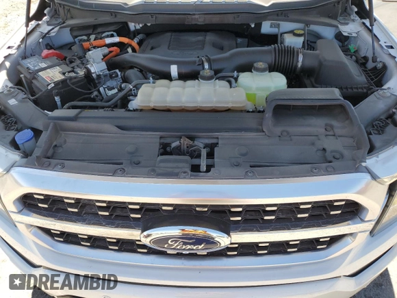 2021 Ford F-150 XL with VIN 1FTFW1CD7MFA89727, listed as a Copart auction lot 58373395 with 43,757 mi miles and Salvage title. Bid and sale history available at DreamBid. Image 11.