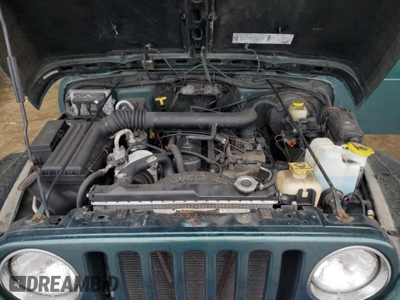 1999 Jeep Wrangler Sahara with VIN 1J4FY49S0XP435949, listed as a Copart auction lot 44937625 with 104,378 mi miles and Salvage Title. Bid and sale history available at carsss.com. Image 11.