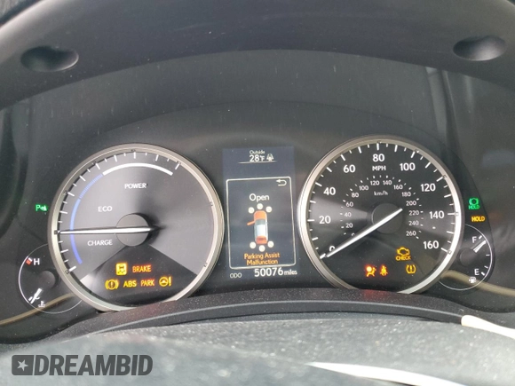 2017 Lexus NX 300h with VIN JTJBJRBZ7H2053412, listed as a Copart auction lot 44462015 with 50,076 mi miles and Salvage Title. Bid and sale history available at DreamBid. Image 9.