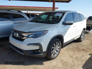 2019 Honda Pilot EX-L z VIN 5FNYF6H52KB083410, wystawiony jako IAAI lot #42290286 z przebiegiem 95 534 mil mil oraz . Historia ofert i sprzedaży dostępna na DreamBid. Obrazek 2.