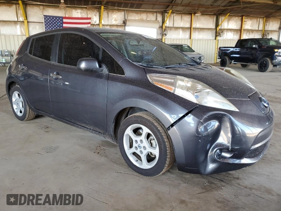 2013 Nissan LEAF S with VIN 1N4AZ0CP5DC420625, listed as a Copart auction lot 53543295 with 105,201 mi miles and Clean Title. Bid and sale history available at carsss.com. Image 4.