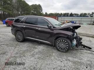 2024 Hyundai Palisade Calligraphy z VIN KM8R7DGE7RU654586, wystawiony jako Copart lot #43860665 z przebiegiem 12 812 mil mil oraz Szkoda całkowita • Salvage title. Historia ofert i sprzedaży dostępna na DreamBid. Obrazek 4.
