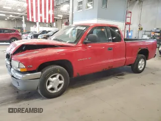 1997 Dodge Dakota with VIN 1B7GL23X8VS123390, listed as a Copart auction lot 42595205 with 145,745 mi miles and Salvage Title. Bid and sale history available at carsss.com. Image 1.