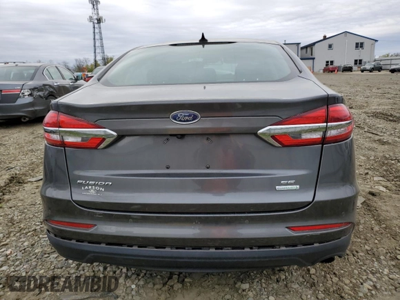 2020 Ford Fusion SE with VIN 3FA6P0HD5LR158888, listed as a Copart auction lot 53682415 with 66,123 mi miles and Salvage title. Bid and sale history available at DreamBid. Image 6.