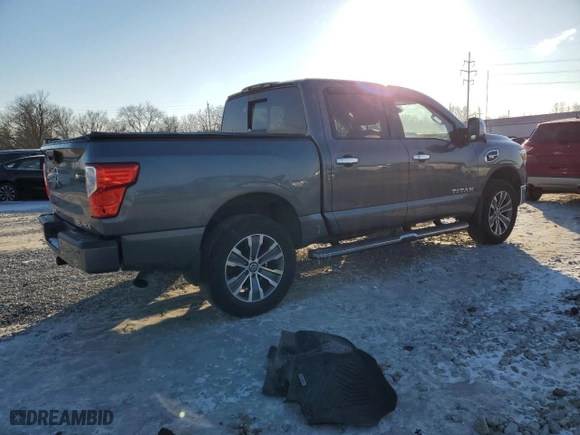 2017 Nissan Titan SV with VIN 1N6AA1E56HN531663, listed as a Copart auction lot 41908955 with 162,442 mi miles and Salvage Title. Bid and sale history available at carsss.com. Image 3.