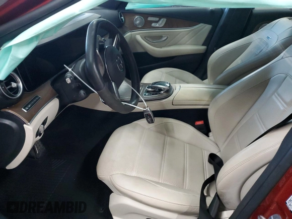 2018 Mercedes-Benz E-Class AMG E 43 with VIN WDDZF6EB9JA350389, listed as a Copart auction lot 42854585 with 28,196 mi miles and Salvage Title. Bid and sale history available at carsss.com. Image 7.