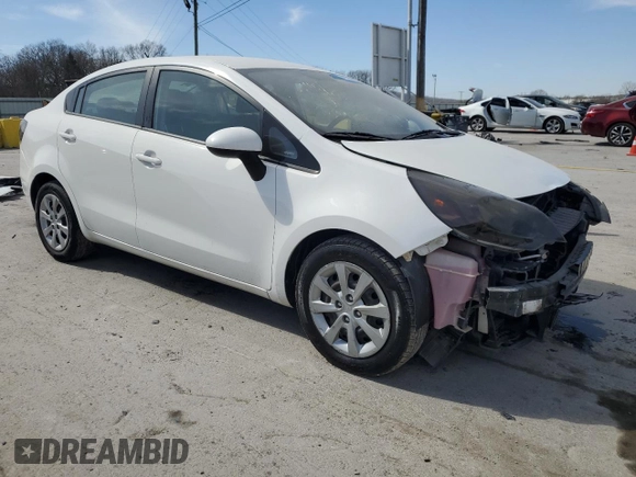 2013 Kia Rio LX with VIN KNADM4A3XD6258368, listed as a Copart auction lot 47039125 with 175,102 mi miles and Clean Title. Bid and sale history available at DreamBid. Image 4.