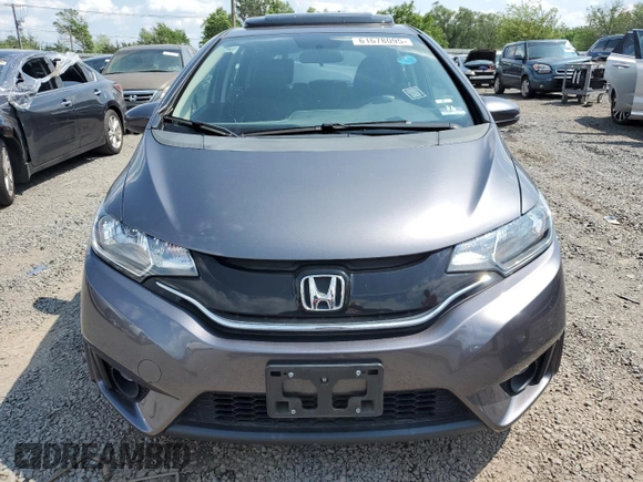 2017 Honda Fit EX-L with VIN 3HGGK5H98HM703123, listed as a Copart auction lot 61678095 with 25,714 mi miles and Salvage title. Bid and sale history available at DreamBid. Image 5.
