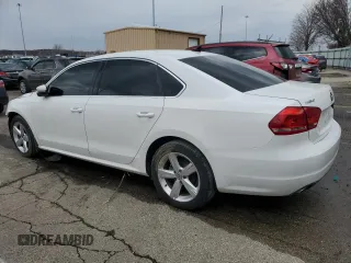 2013 Volkswagen Passat SE with VIN 1VWBN7A39DC029977, listed as a Copart auction lot 46787035 with 106,801 mi miles and Salvage title. Bid and sale history available at DreamBid. Image 2.