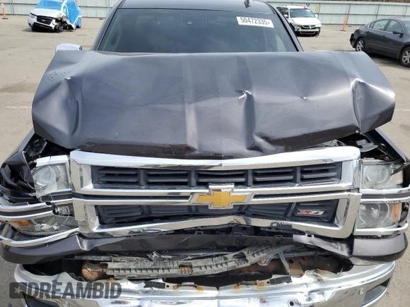 2014 Chevrolet Silverado 1500 LTZ with VIN 1GCVKSEC1EZ134582, listed as a Copart auction lot 50472335 with 93,362 mi miles and Salvage Title. Bid and sale history available at DreamBid. Image 11.