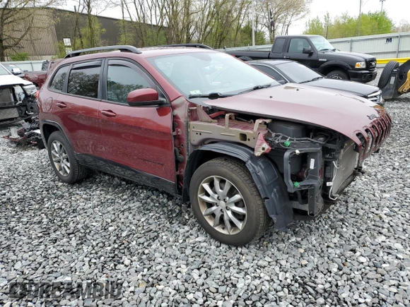 2018 Jeep Cherokee Latitude z VIN 1C4PJMCB6JD610141, wystawiony jako Copart lot #55257945 z przebiegiem 154 215 mil mil oraz Szkoda całkowita • Salvage title. Historia ofert i sprzedaży dostępna na DreamBid. Obrazek 4.
