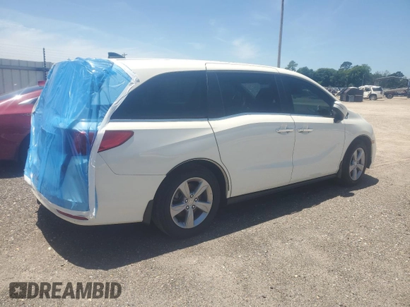 2018 Honda Odyssey EX-L z VIN 5FNRL6H78JB104144, wystawiony jako Copart lot #51513935 z przebiegiem 76 507 mil mil oraz Szkoda całkowita • Salvage title. Historia ofert i sprzedaży dostępna na DreamBid. Obrazek 3.