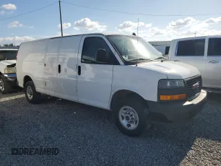 2023 GMC Savana Cargo Van with VIN 1GTW7BFP5P1106258, listed as a Copart auction lot 84307974 with 34,638 mi miles and Non Repairable. Bid and sale history available at carsss.com. Image 4.