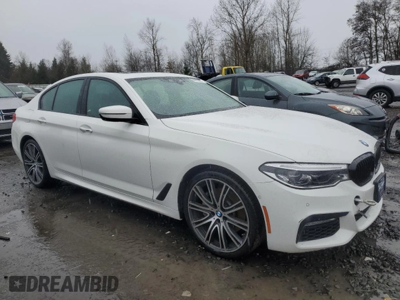 2018 BMW 5 Series 540i with VIN WBAJE5C5XJWA95613, listed as a Copart auction lot 50079745 with 82,773 mi miles and Clean Title. Bid and sale history available at carsss.com. Image 4.